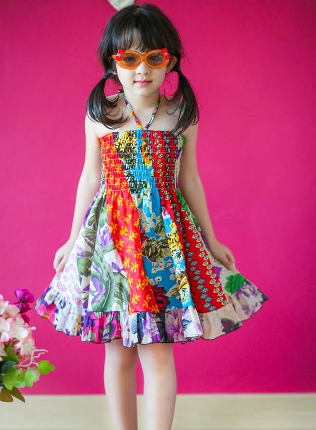 Summer Dress รุ่นสม๊อคอก