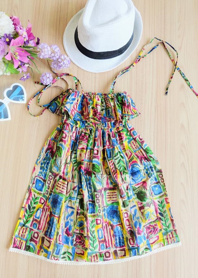 Summer Dress รุ่นระบายอก - Click ที่ภาพเพื่อปิด