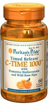 VITAMIN C-1000 mg. with ROSE HIPS Time Release ขนาด 60 เม็ด