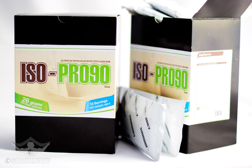 ISO-PRO90 โปรตีนถั่วเหลือง ขนาด 15 ซอง (480 กรัม)